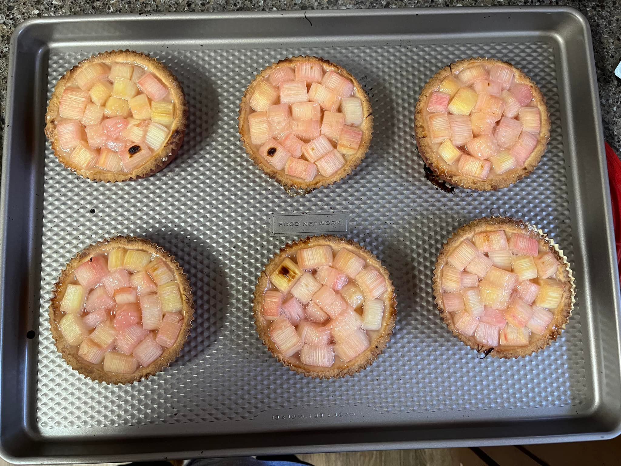 tartelette rhubarbe